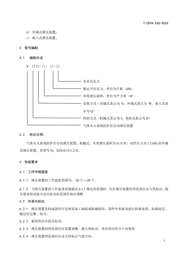 中國消防協(xié)會(huì)：關(guān)于團(tuán)體標(biāo)準(zhǔn)《氣體滅火系統(tǒng)防護(hù)區(qū)自動(dòng)泄壓裝置》（報(bào)批稿）的公示