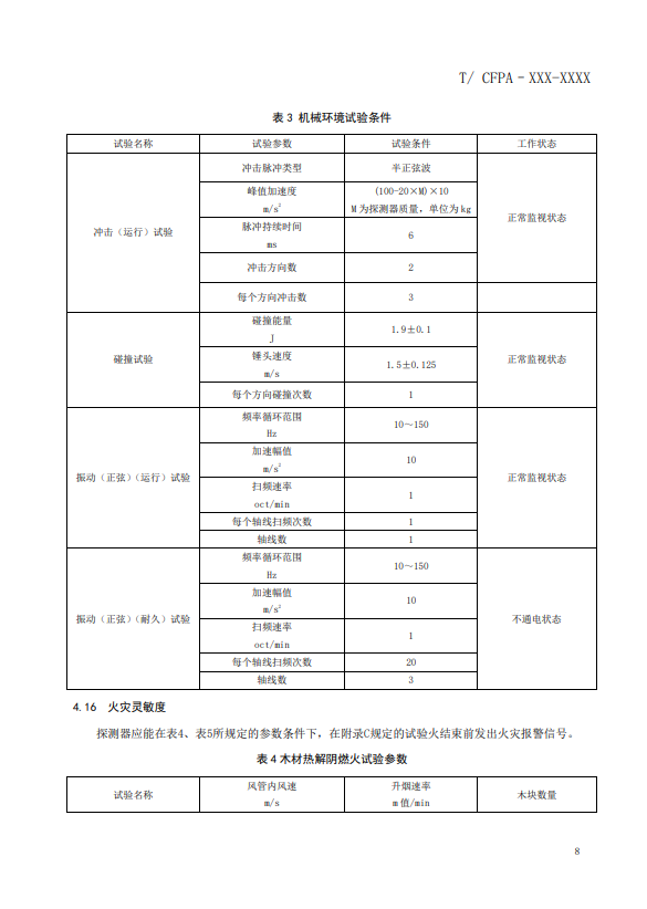 關于對《風管感煙火災探測器》（征求意見稿）征求意見的函