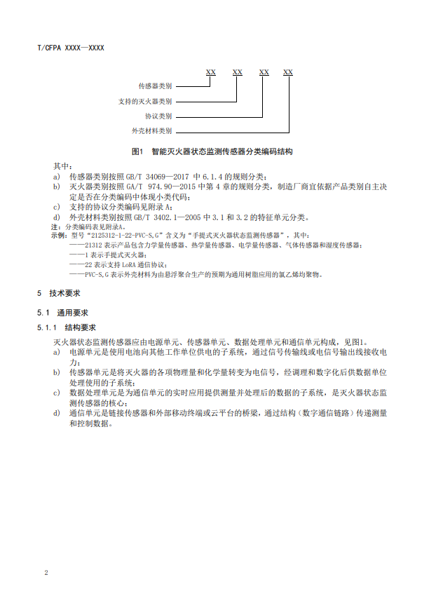 關于對《滅火器狀態監測傳感器》（征求意見稿）征求意見的函
