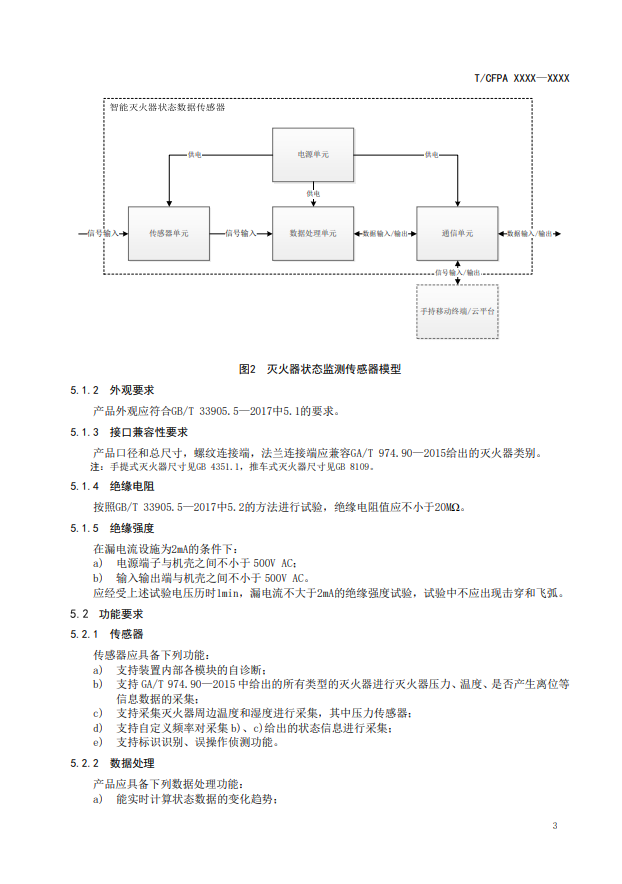 關于對《滅火器狀態監測傳感器》（征求意見稿）征求意見的函